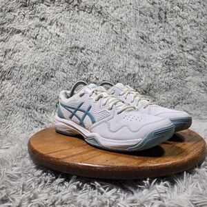 ASICS Gel-delicate 7 Women Size 10 Blue/White Lace Up Athletic Running Gym Shoes